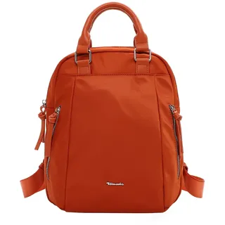Rucksack TAMARIS "Rucksack TAS Giuseppa", Damen, Gr. B/H/T: 26cm x 32cm x 15cm, rot (rust 624), Polyester, Rucksäcke Rucksack