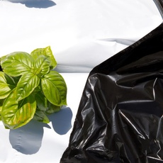 Tenax Black White Cover 1,40x10 m Schwarz/Weiß, Unkrautfolie, verbessert das Wachstum der Pflanze, Schützt Gemüse und Früchte