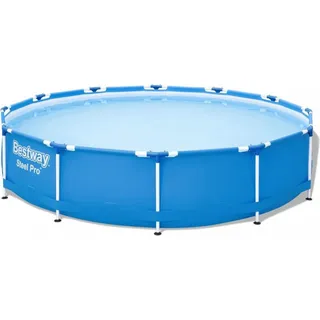 BESTWAY Steel Pro Frame Pool Set rund 366 x 76 cm inkl. Reparaturset