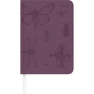 ALPHA EDITION GmbH & Co. KG Alpha Edition - Lady Journal Deluxe Purple 2026 – Taschenkalender A6 (11×15 cm) – Weekly – 128 Seiten – eleganter Terminplaner im Tucson-Einband mit Motivprägung & Zusatzfunktionen