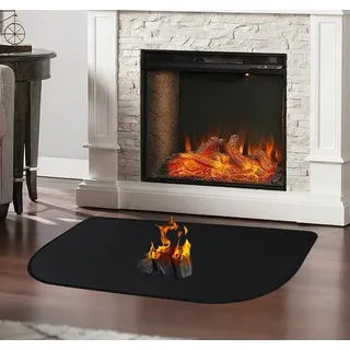 Feuerfeste Unterlage-Feuerfeste Kaminmatte Hitzeschutzmatte 80×50cm, Hitzebeständige Unterlage, Silikonmatte Küche Bodenschutzmatte, Grillmatte für Gasgrill, Hitzesicherer Funkenschutzboden