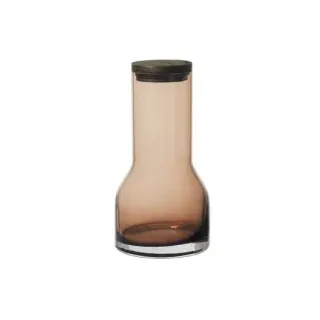 Blomus LUNGO Wasserkaraffe S, große und elegante Karaffe , Farbe: brown