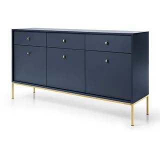 masseno Mondo 154 x 83 x 39 cm Blau / Goldfarben