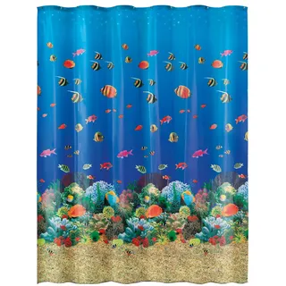 KLEINE WOLKE Duschvorhang Malediven 180 x 200 cm mehrfarbig