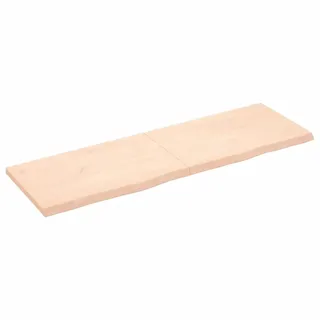 Wandregal 160x50x(2-4) cm Massivholz Eiche Unbehandelt - Rosa