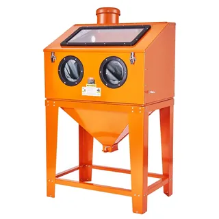 Vevor 341 L Sandstrahlkabine mit 6,8 L Staubsammelsystem 2,76-8,27 bar Sandstrahlkabine mit Ständer Hochleistungs-Sandstrahler mit Strahlpistole und 4 Düsen zum Entfernen von Farbe und Rost