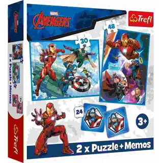 TREFL 3in1 Avengers: Helden in Aktion (2x Puzzle + Memory-Spiel)