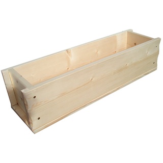 Dehner Blumenkasten, ca. 65 x 19 x 17 cm, Holz, natur, Braun