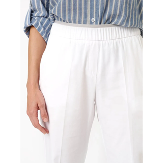Schlupfhose TONI "Sue Wide Chino", Damen, Gr. 40, N-Gr, weiß, Web, Obermaterial: 87% Baumwolle, 10% Polyamid, 3% Elasthan, lang, Hosen Schlupfhose, mit bequemem Dehnbund - auch in Kurzgröße erhältlich