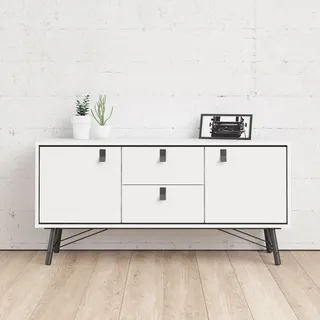 Home Affaire Sideboard Ry Aufbewahrung 150,3 x 72,2 x 40,1 cm Schwarz/Weiß