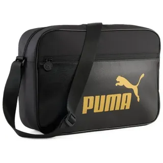 Puma Campus Medium Reporter Bag puma black-gold-no.1 logo (03) OSFA