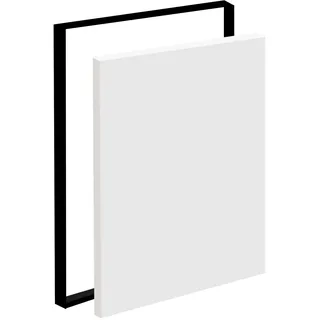 BTSAE Schattenfugenrahmen 50x70 cm, Aluminium Rahmen für Leinwand, Ohne Bohren Montage, Leicht abnehmbar für Motivwechsel, Schwarz Bilderrahmen für Leinwand/Keilrahmen (Schwarz, 50 x 70 cm)