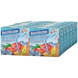 Säfte-Sirup Durstlöscher Eistee Pfirsich Fruchtsaftgetränk 500ml 12er Pack