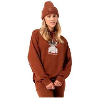 super.natural Hoodie Snow Cat Braun L