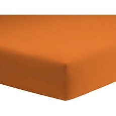 Bild von Basic Mako-Jersey 140 x 200 - 160 x 200 cm orange