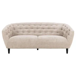 Actona Couch Chenille 3-Sitzer Beige
