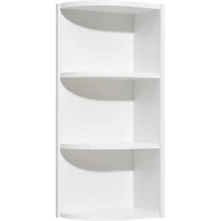 Saphir Eckregal »Quickset 335 Abschlussecke für Hängeschrank, 30,7 cm breit«, 70 cm hoch, 2 feste Böden, Regal in Weiß, Badezimmerhängeregal, weiß