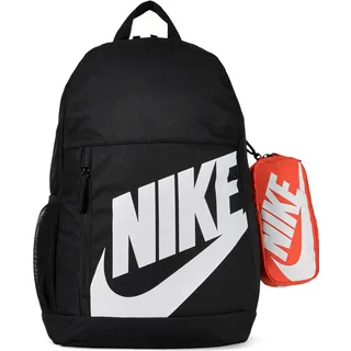 Nike Y Nk Elmntl Bkpk Shoebox Schwarz/Orange/Weiß