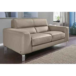 Calia Italia Couch Leder 3-Sitzer Beige