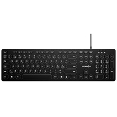 Gear4U KK-10 - keyboard - round key caps - Nordic - black - Tastaturen - Nordisch - Schwarz