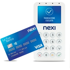 Nexi Mobile Pos – Tragbarer kontaktloser elektronischer Player für Zahlungen mit Geldautomat, Kreditkarte, Prepaid, Apple Pay und Google Pay – Digitale Signatur mit Nexi Mobile App, BP-55