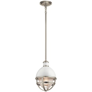 Elstead Lighting HÄNGELEUCHTE Weiß, Nickelfarben - 44.5 cm