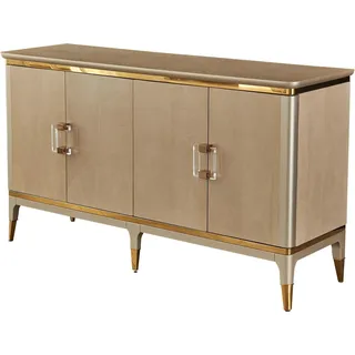 Luxus Kommode Sideboard Design Möbel Hotel Dubai Kommoden Sideboards 160cm xxl - Braun