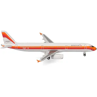HERPA 538244 1:500, American Airlines Airbus A321 - PSA Heritage Bemalung- N582UW