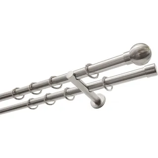 GARDINIA »Set Metall« Ø 20 mm 2 läufig-läufig Fixmaß 2-Lauf,