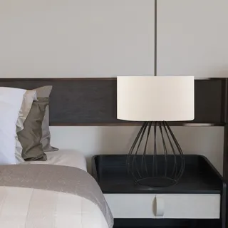 Opviq, AYD- AYD SGN, Sahne, Nachttischlampen, 100% PVC - Beige