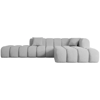 altdecor Ecksofa in L-Form, Olea-L2 - 289x176x71 cm Hellgrau - Corner Sofa Bett Eckcouch Couch Wohnlandschaft Cauchsofa - Hellgrau