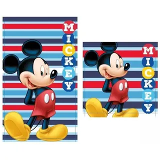 Micky Maus Kinderhandtuch Set 30x50 + 30x30 Gästehandtuch Handtuch Gesichtstuch