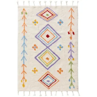 benuta Kinderteppich Malika Multicolor 120x170 cm , Textil , Rauten , Rechteckig , 120x170 cm , pflegeleicht , Teppiche und Böden, Teppiche, Kinderteppiche