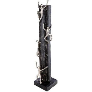 Casablanca by Gilde GILDE Skulptur Hoch hinaus Aluminium, Holz schwarz - Höhe 74 cm