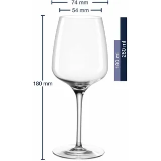 Leonardo Rieslingglas Cesti, Weinglas, Weißweinglas, Kristallglas, 280 ml, 061965