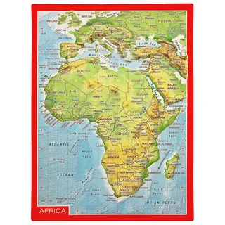 Georelief Reliefpostkarte Afrika  