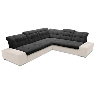 sit&more Ecksofa »Pale L-Form«, inklusive Kopfteilverstellung, wahlweise mit Bettfunktion grau