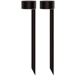 Lumisky Solarleuchte Metall H 30 cm 2er Set schwarz