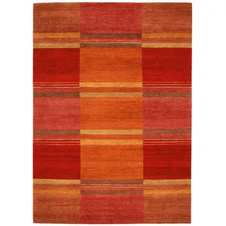 Cazaris Wollteppich , Kastanienfarben , Textil , Bordüre , rechteckig , 250x300 cm , Care & Fair , für Fußbodenheizung geeignet, in verschiedenen Größen erhältlich , Teppiche und Böden, Teppiche, Orientteppiche