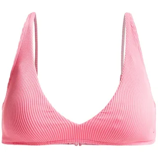 Triangel-Bikini-Top ROXY "Rib Roxy Love The Oceana V", Damen, Gr. XL, Cup B, pink (pink carnation), Obermaterial: 91% Nylon, 9% Elasthan;, Bikini-Oberteile Triangel-Bikini-Top