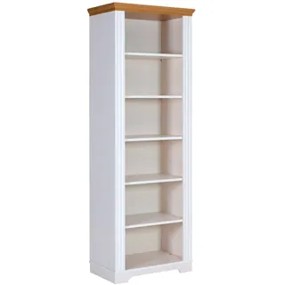 Inter Link Maluno Regal Massivholz Kiefer Weiß/Oak Colori