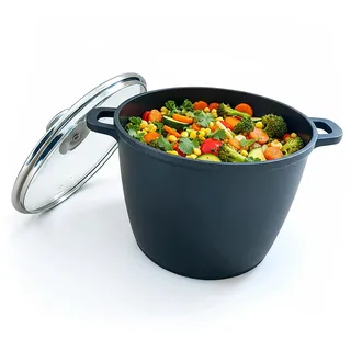 Relaxdays Suppentopf 24 cm rund