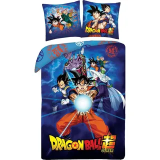 Halantex Dragon Ball Anime Mehrfarbig Polyester 140 x 200 cm + 70 x 90 cm