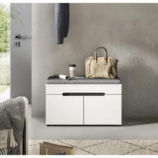 Home Affaire Sitzbank »REHAT, TOPSELLER, Breite 80cm, 2 Türen, 2 Fächer inkl. Sitzkissen« in verschiedenen Farben erhältlich, 2 Stk. tlg. Garderobenbank, Flurbank, Dielenbank, Bank mit Stauraum, Bank