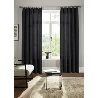 Bruno Banani »Lagan« Kräuselband 2 Stk. tlg. 2-er Set, gewebt, Microfaser, versch. Größen, einfarbig, Bestseller, schwarz,