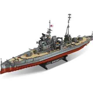 DUANT Queen Elizabeth-Klasse Schlachtschiff klemmbausteine, Schiff der britischen Royal Navy aus dem Zweiten Weltkrieg, ein Groß Militär Schlachtschiff-Bauspielzeug, geeignet für erwachsene Sammler