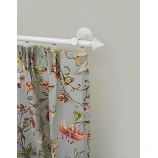 GARESA Gardinenstange »WHITE« Ø 20 mm 1 läufig-läufig Wunschmaßlänge Vorhanggarnitur, Innenlauf, verlängerbar, Wandmontage, Endknopf Spitze GARESA weiß B/L: cm Ø 20 mm