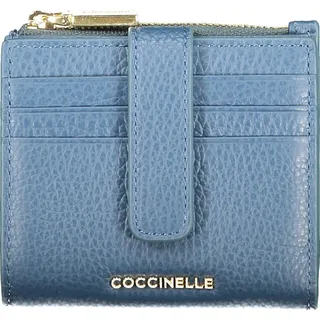 Damen-Geldbörse Blau Metallic: Praktisch mit Stil & Fächern - Blau