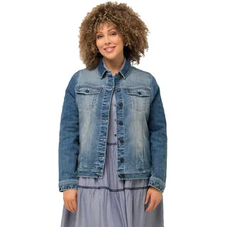 Ulla Popken, Damen, große Größen, Denimjacke gestreift