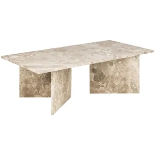 Livetastic Couchtisch , Creme , Stein , rechteckig , 70x42x140 cm , Wohnzimmer, Wohnzimmertische, Couchtische, Couchtische Keramik